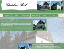 Tablet Screenshot of gaestehaus-boesl.de